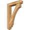 Ekena Millwork Imperial Arts and Crafts Rough Sawn Bracket w/ Offset Brace, Western Red Cedar, 6"W x 28"D x 40"H BKT0604X28X40IMP03RWR - alternate 1